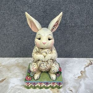 Jim Shore Heartwood Creek "Cute and Cuddly" Easter Bunny Figurine 2007